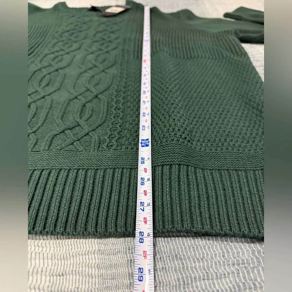 Ben Sherman Sweater‎ Men XL Green/Spruce 100% Cotton Crew Neck Preppy Minimalist